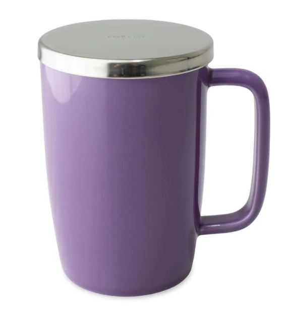 Purple Mug w/Infuser 18oz