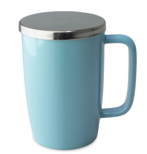 Turquoise Mug w/Infuser 18oz